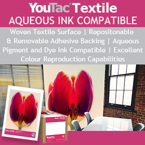 YouTac Textile Aqueous Ink | Repositionable and Removable Wall Graphics | Innova Art