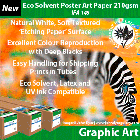 Eco Solvent Poster Art Paper 210gsm | UV. Latex and Eco Solvent Compatible Archival Quality Paper | Innova Graphic Art Range